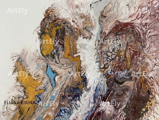 Dialoghi invisibili - Acrilico su tela | Eliana Cirina - ArtEly