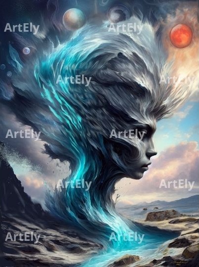 Madre degli elementi - Arte digitale | Eliana Cirina - ArtEly